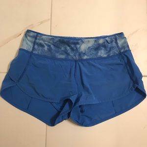 Lululemon Speed Shorts- Blue, 2